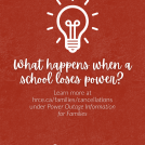 What happens when a school loses power?